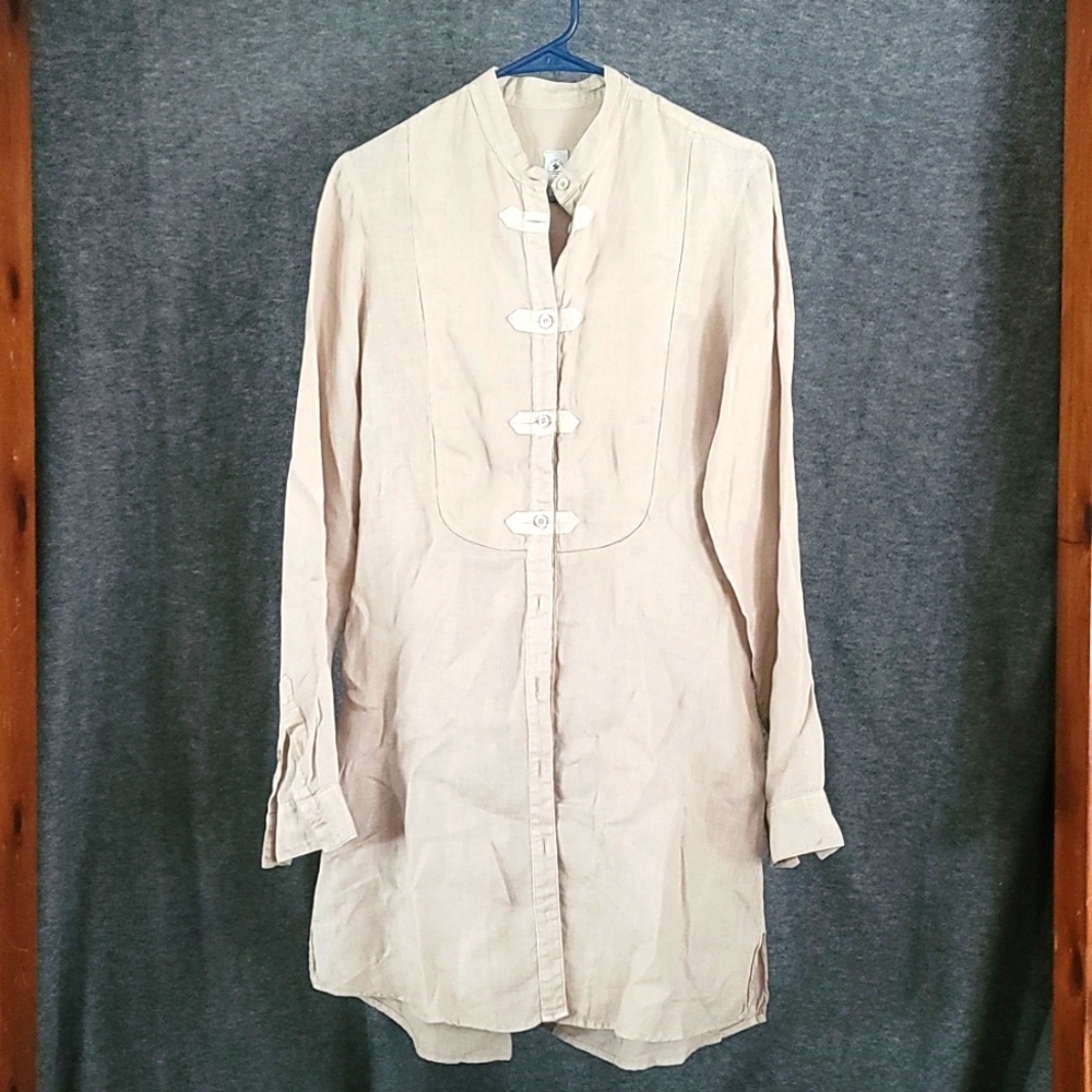 Tan linen tunic